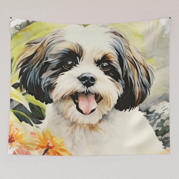 Item preview, Watercolor Shih Tzu designed and sold by TheAnimalZ00.