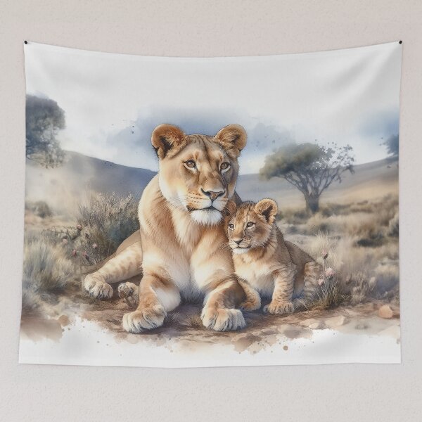 Item preview, Tender Bonds: A Lioness and Cub designed and sold by The Digital Compass.