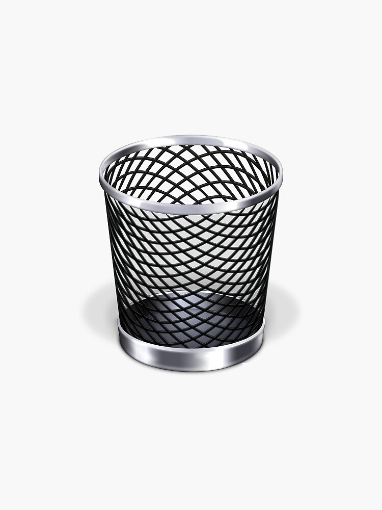 "Trash Bin Emoji" Sticker for Sale by drewsandler Redbubble