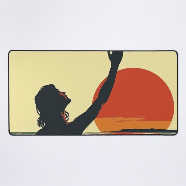 Item preview, Woman in the water – retro sunset 10 designed and sold by Wildflow Creations.
