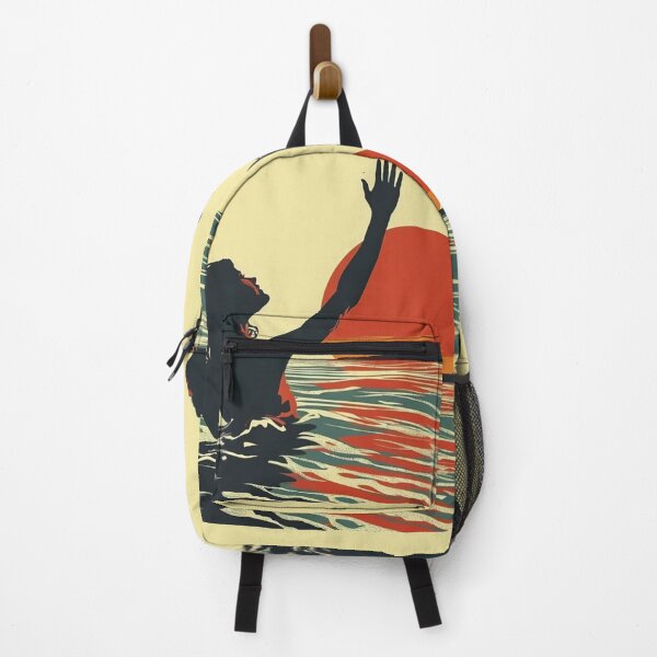 Item preview, Woman in the water – retro sunset 10 designed and sold by Wildflow Creations.
