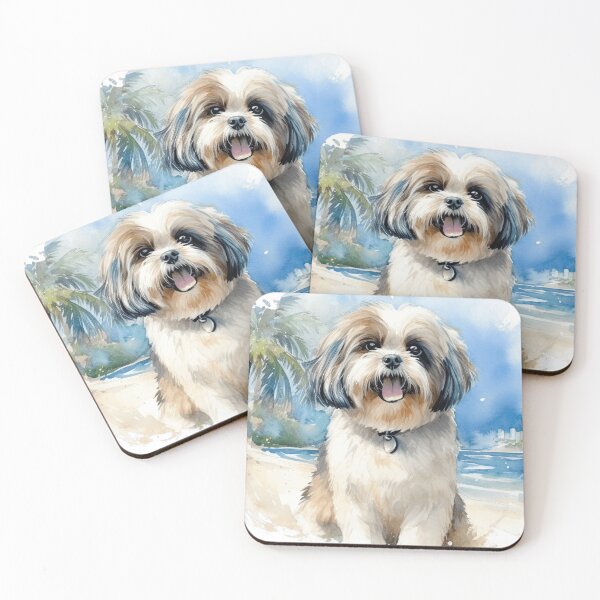 Item preview, Shih Tzu On The Beach designed and sold by TheAnimalZ00.