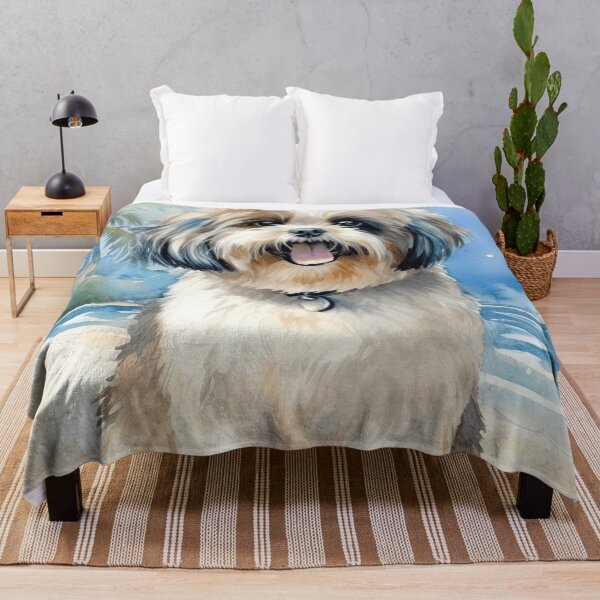 Item preview, Shih Tzu On The Beach designed and sold by TheAnimalZ00.