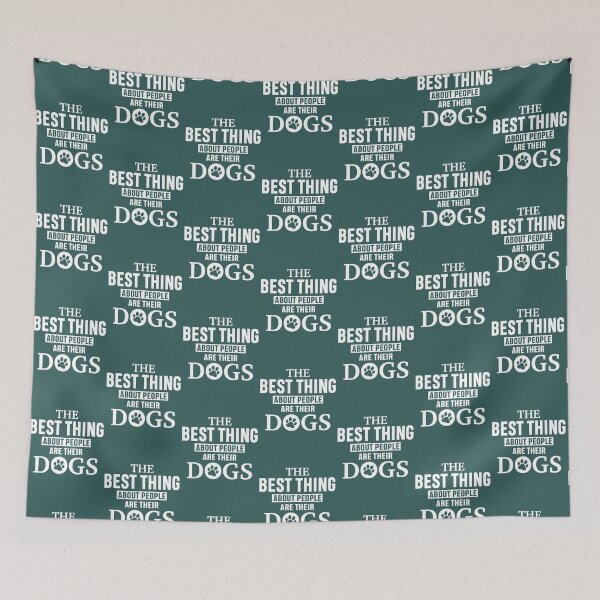 Item preview, The best thing about people are their dogs designed and sold by Sarcasmisfun.