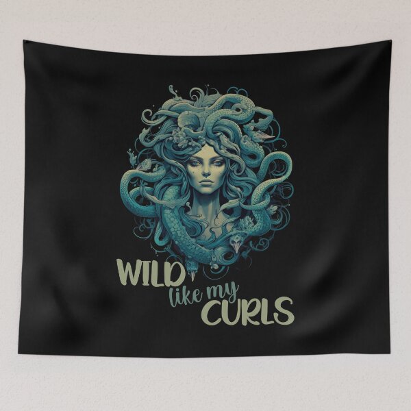 Item preview, Wild Like My Curls Medusa Head Greek Mythology Natural Curls designed and sold by Chmielayka.
