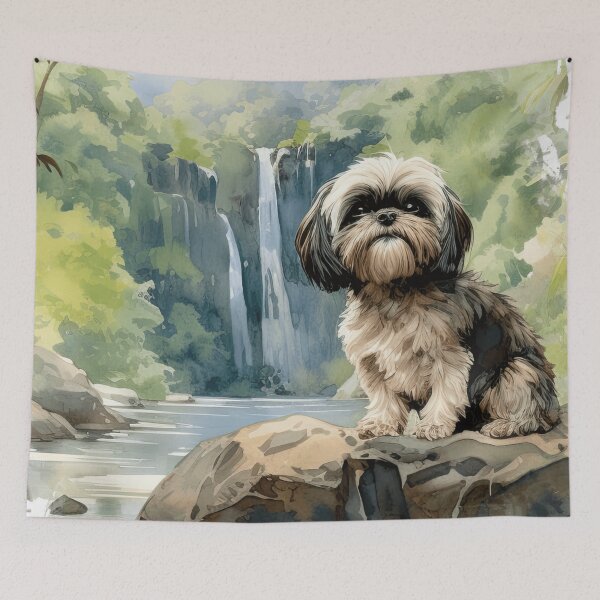 Item preview, Watercolor Shih Tzu  designed and sold by TheAnimalZ00.