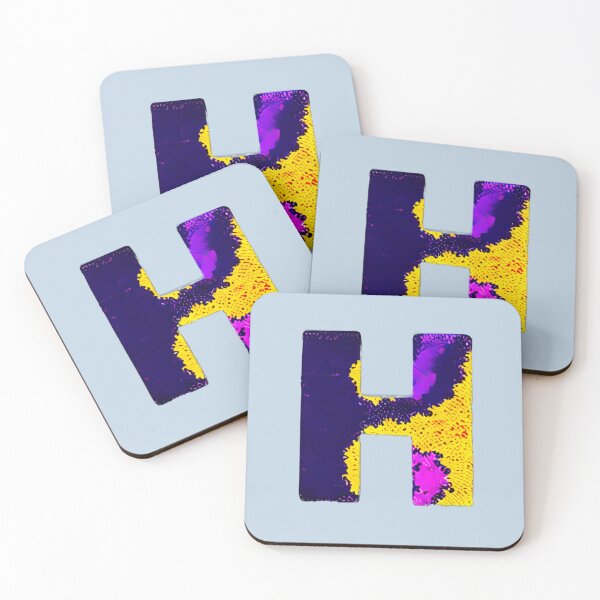 Item preview, letter H, monogram. typography collage. ABC art. gift designed and sold by Minibubb.