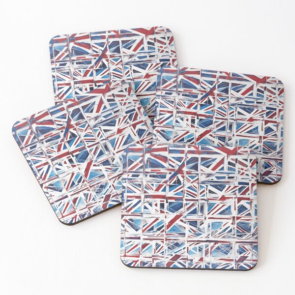 Item preview, A Playful Abstract Woke Recycle of The Union Jack 2 designed and sold by taiche.