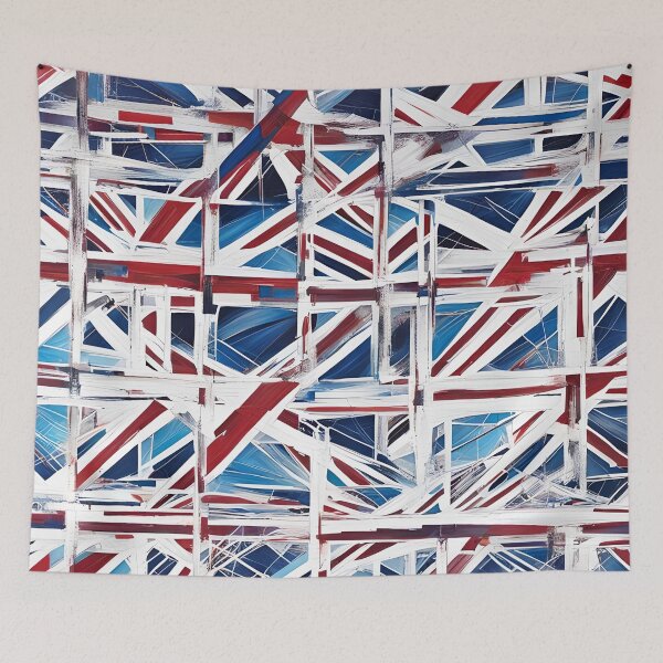 Item preview, A Playful Abstract Woke Recycle of The Union Jack 2 designed and sold by taiche.