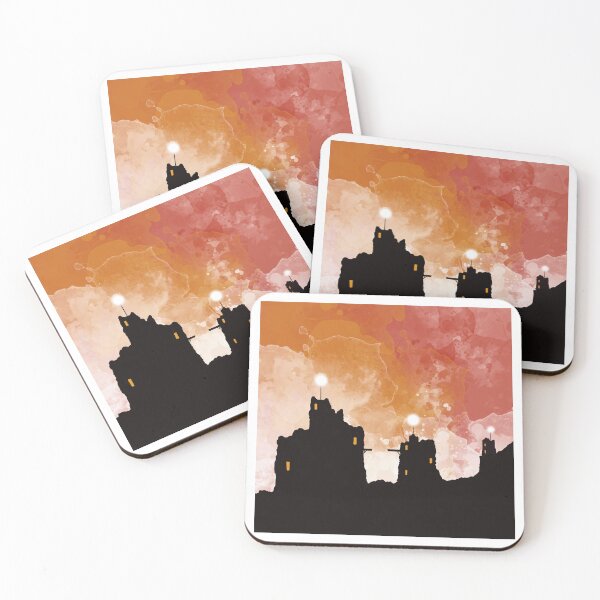 Item preview, Orange sky and castles designed and sold by LyneFibres.