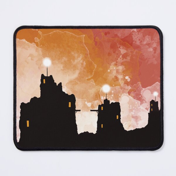 Item preview, Orange sky and castles designed and sold by LyneFibres.