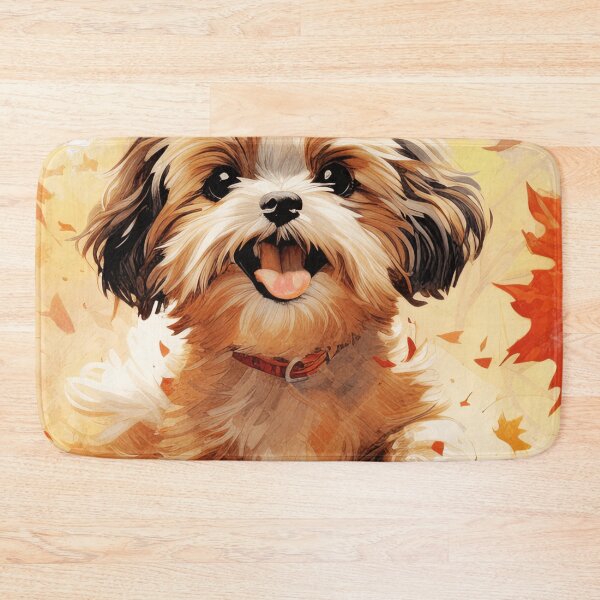 Item preview, Watercolor Shih Tzu In Autumn designed and sold by TheAnimalZ00.