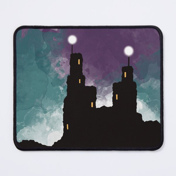 Item preview, Moody purple sky and castles designed and sold by LyneFibres.