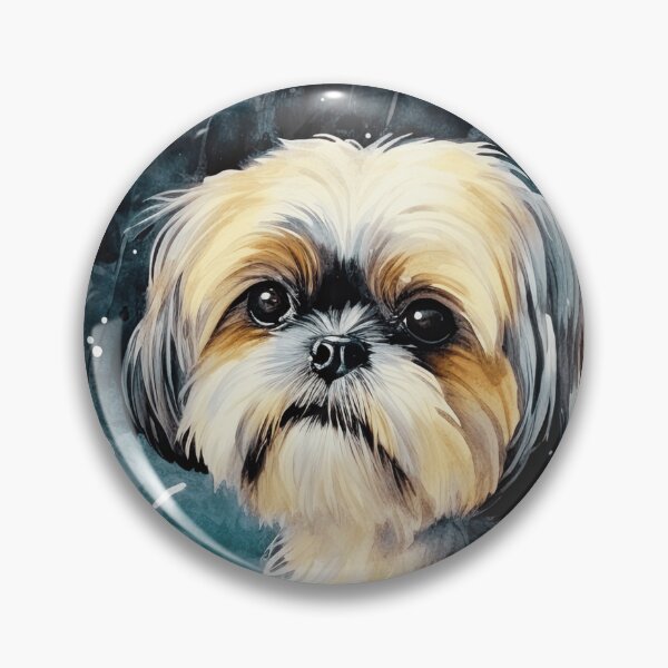 Item preview, Watercolor Shih Tzu In Winter designed and sold by TheAnimalZ00.