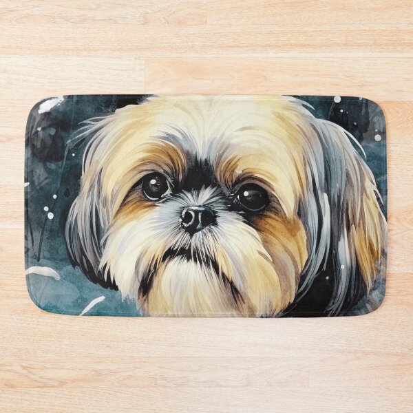 Item preview, Watercolor Shih Tzu In Winter designed and sold by TheAnimalZ00.