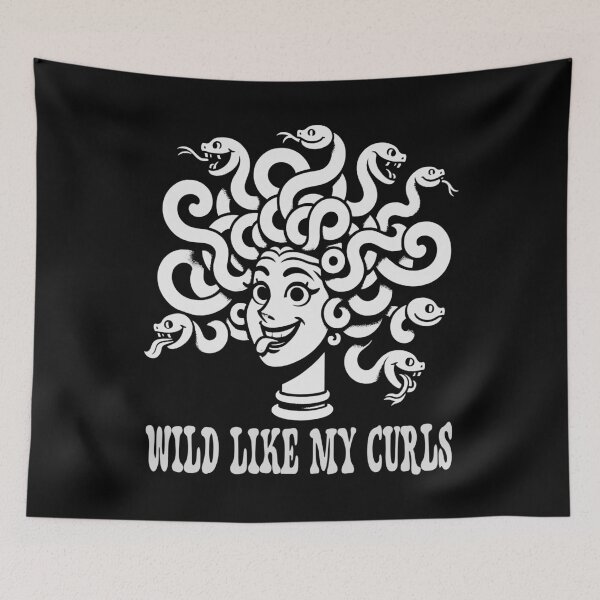 Item preview, Wild Like My Curls Medusa Head Greek Mythology Natural Curls designed and sold by Chmielayka.