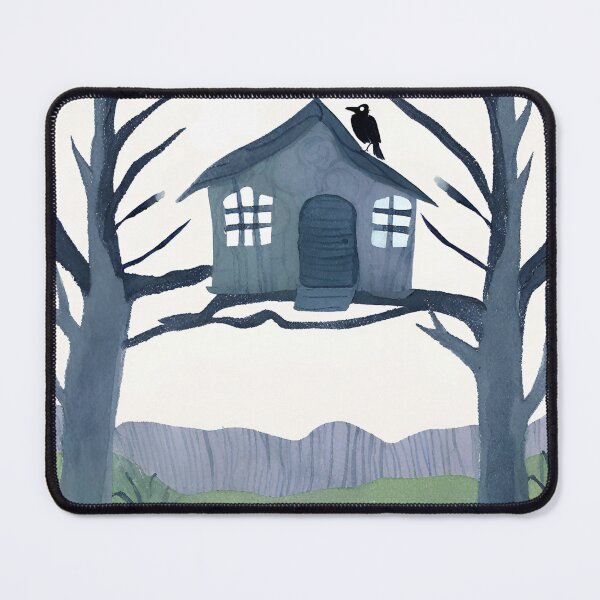 Item preview, House in trees watercolor  designed and sold by jechaiyells.