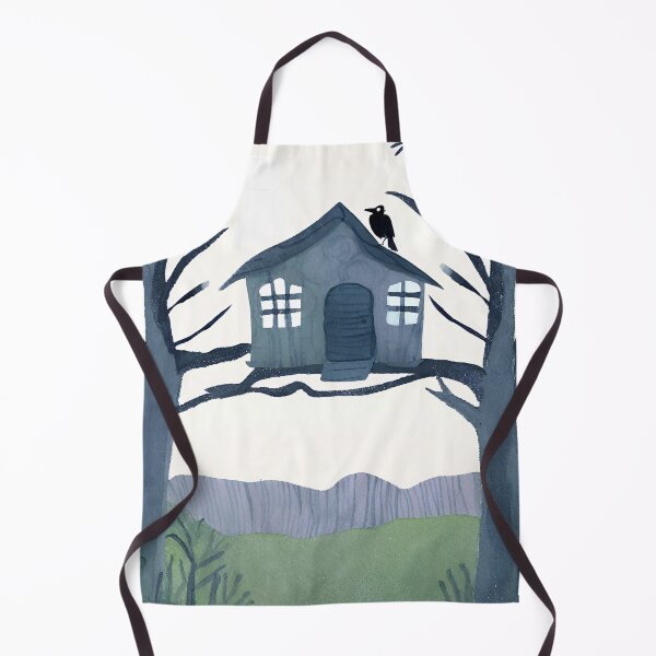 Item preview, House in trees watercolor designed and sold by jechaiyells.