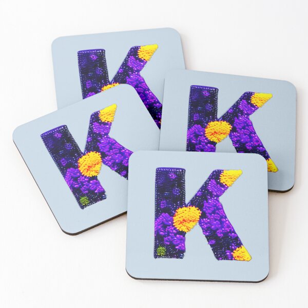 Item preview, letter K, monogram. typography collage. ABC art. gift designed and sold by Minibubb.