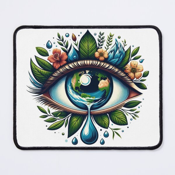 Item preview, Eco-Spirit - Nature's Vision Eye - Earth Inspired Design - Botanical Animal Eye Art designed and sold by EYEconictrends.