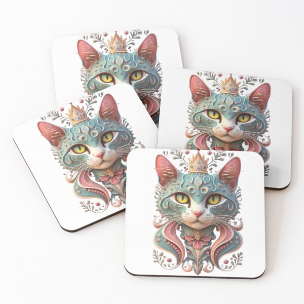 Item preview, Abstract Cat VII designed and sold by PatronesKawai.