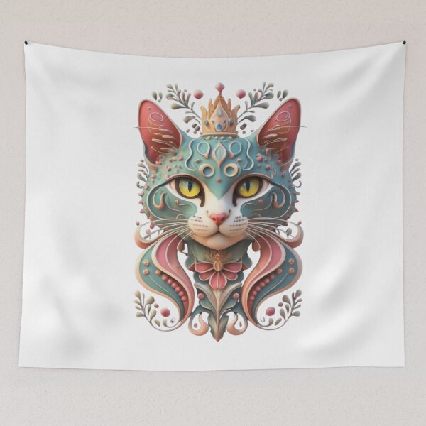 Item preview, Abstract Cat VII designed and sold by PatronesKawai.