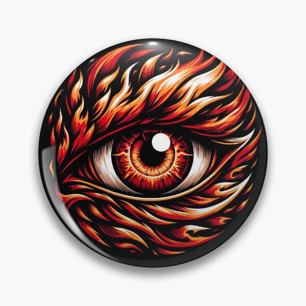 Item preview, Fiery Anger - Intense Emotion Eye - Bold Red & Orange Passionate Energy Design - Expressive Artistic Fashion designed and sold by EYEconictrends.
