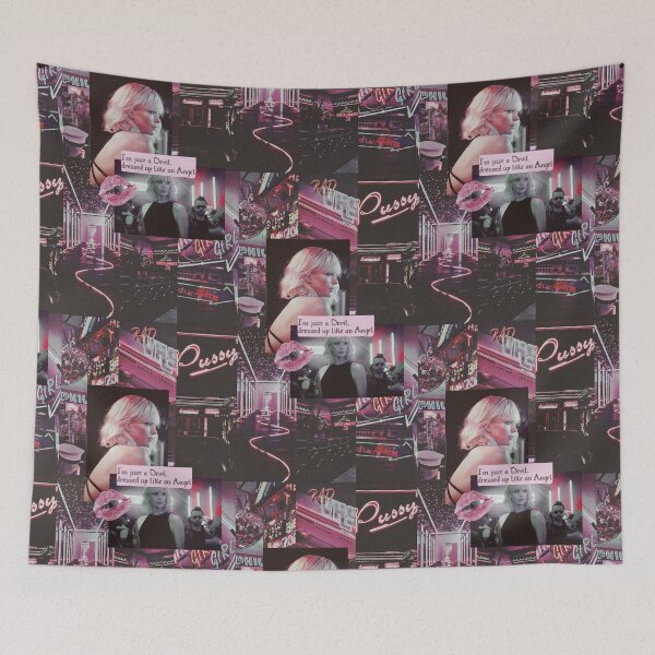 Item preview, Atomic Blonde collage designed and sold by marcy grim.