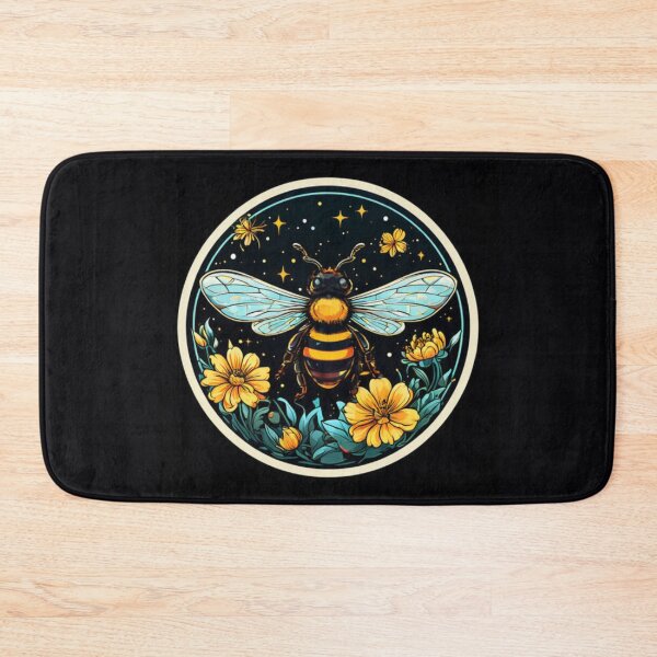 Item preview, Flower and Bee Art designed and sold by Planetporridge.