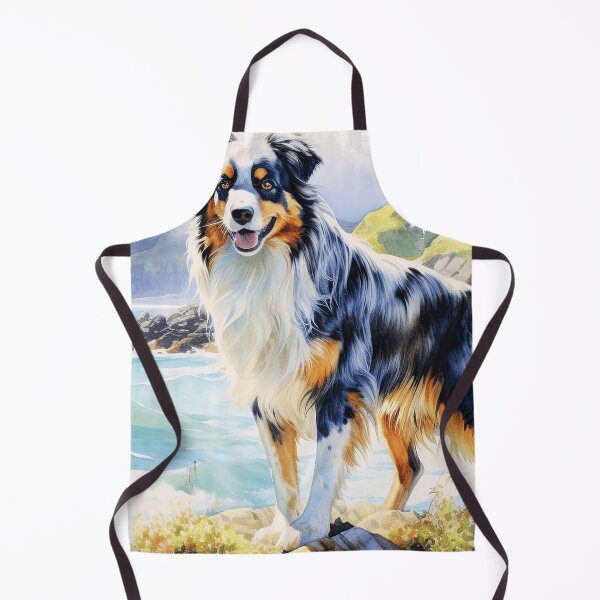 Item preview, Watercolor Australian Shepherd designed and sold by TheAnimalZ00.