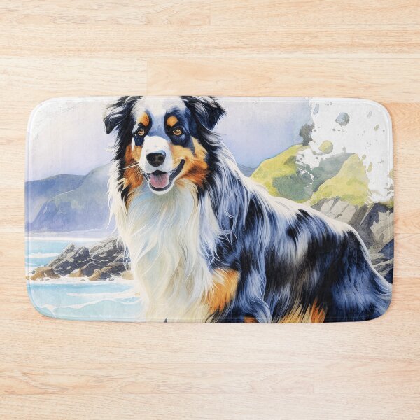 Item preview, Watercolor Australian Shepherd designed and sold by TheAnimalZ00.