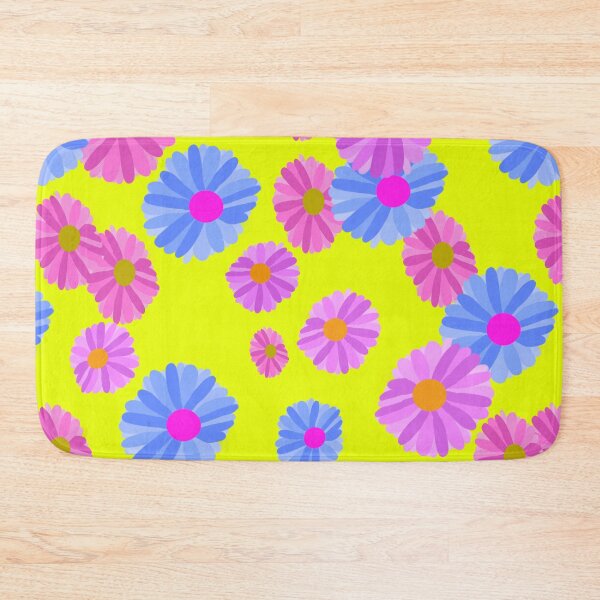 Item preview, Pink Blue Purple Flowers - Hand drawn designed and sold by Victoria Rose.