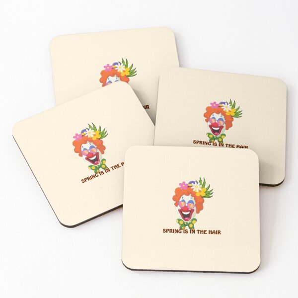 Item preview, Funny clown, clown good mood, with flowers, Spring is in the hair, with a twist designed and sold by Hope-it-fits.