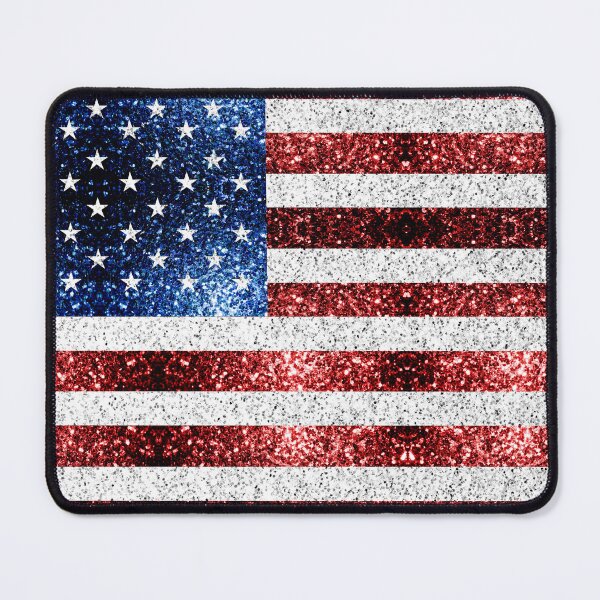 Item preview, USA flag Red White Blue faux Sparkles America patriotic bling 4th of July (Photo of Glitter - Not Reflective) designed and sold by PLdesign.
