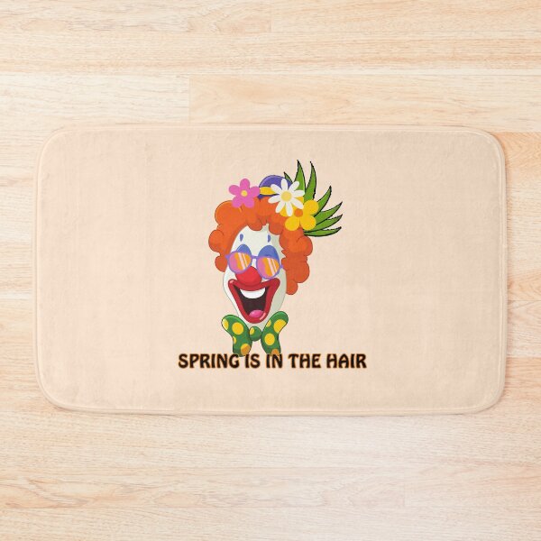 Item preview, Funny clown, clown good mood, with flowers, Spring is in the hair, with a twist designed and sold by Hope-it-fits.
