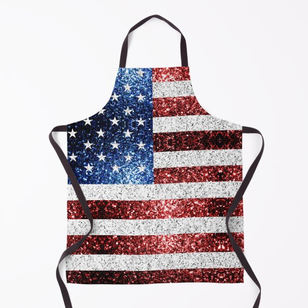 Item preview, USA flag Red White Blue faux Sparkles America patriotic bling 4th of July (Photo of Glitter - Not Reflective) designed and sold by PLdesign.