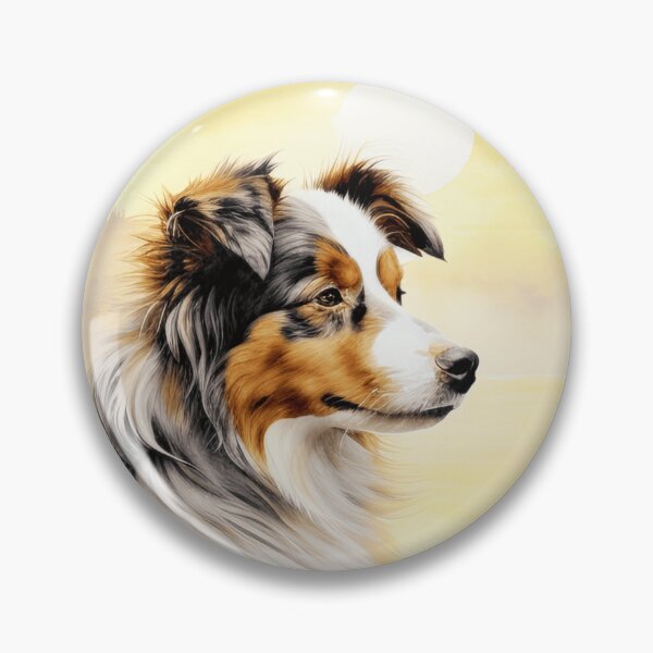 Item preview, Watercolor Australian Shepherd designed and sold by TheAnimalZ00.