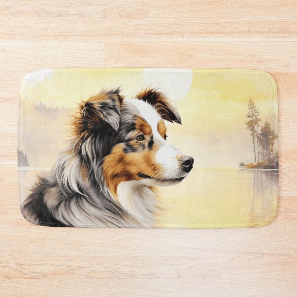 Item preview, Watercolor Australian Shepherd designed and sold by TheAnimalZ00.