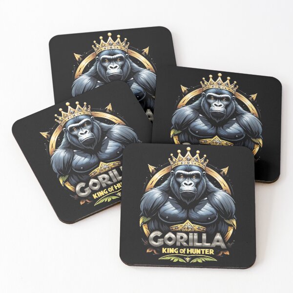 Item preview, King of Hunter - Gorilla - Gorilla graphic tee designed and sold by deluxelion.