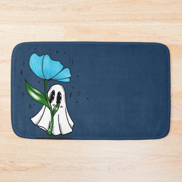 Item preview, Little ghostie and his spring flower - blue version designed and sold by SakuraYoruki.
