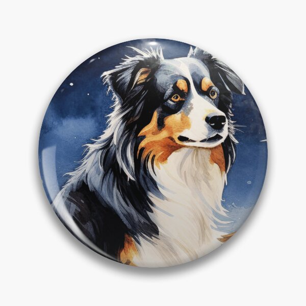 Item preview, Australian Shepherd At Night designed and sold by TheAnimalZ00.
