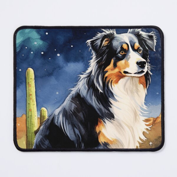 Item preview, Australian Shepherd At Night designed and sold by TheAnimalZ00.