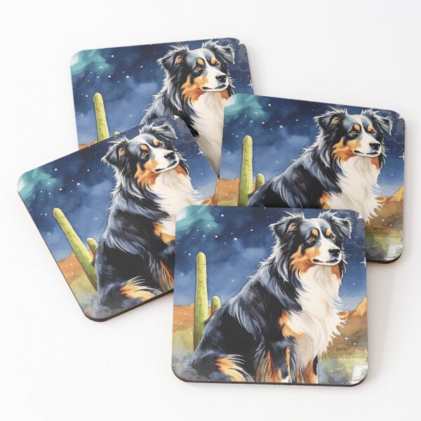 Item preview, Australian Shepherd At Night designed and sold by TheAnimalZ00.