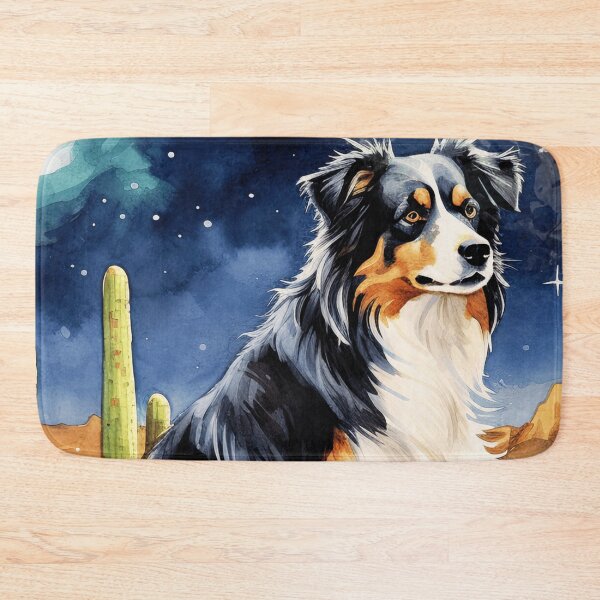 Item preview, Australian Shepherd At Night designed and sold by TheAnimalZ00.