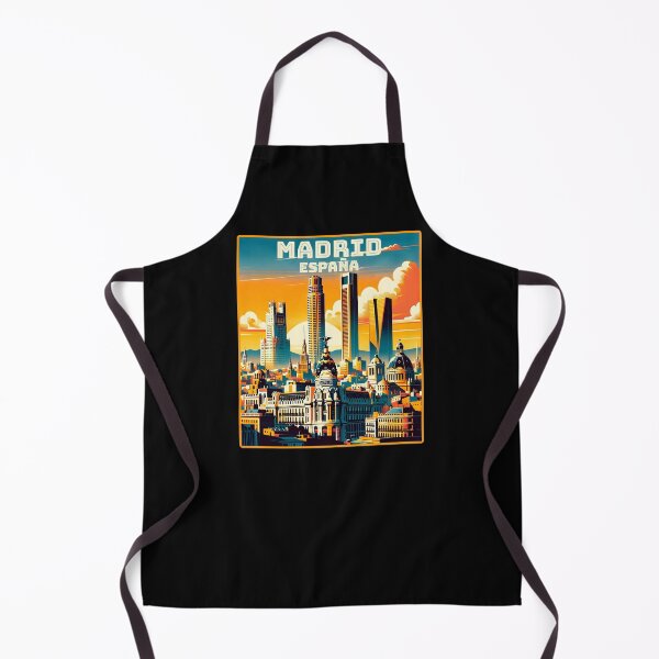 Item preview, Vintage retro Madrid España spain Landmarks Skyline. designed and sold by Unitepeople.