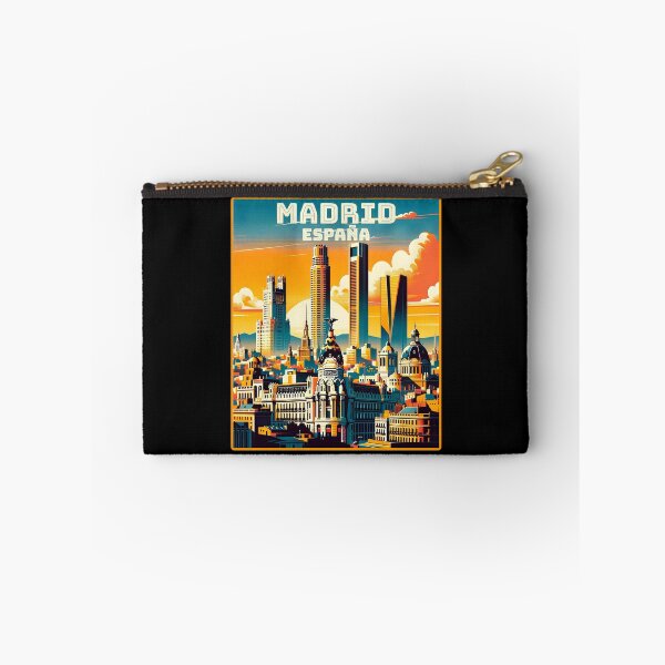 Item preview, Vintage retro Madrid España spain Landmarks Skyline. designed and sold by Unitepeople.