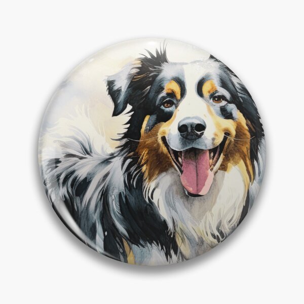 Item preview, Cute Watercolor Australian Shepherd designed and sold by TheAnimalZ00.