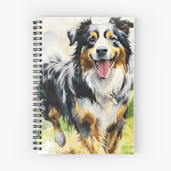 Item preview, Cute Watercolor Australian Shepherd designed and sold by TheAnimalZ00.