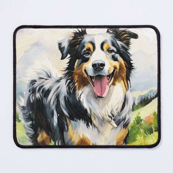 Item preview, Cute Watercolor Australian Shepherd designed and sold by TheAnimalZ00.