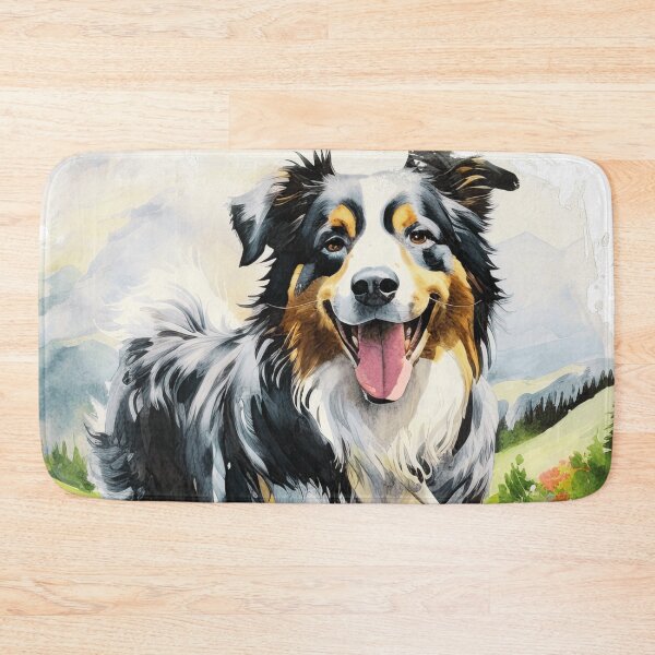 Item preview, Cute Watercolor Australian Shepherd designed and sold by TheAnimalZ00.